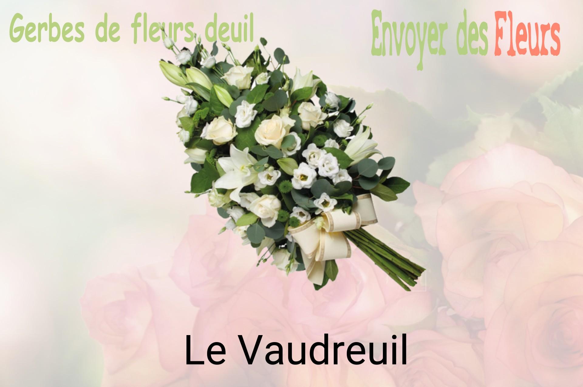 Gerbe de fleurs de deuil livrée à Le Vaudreuil